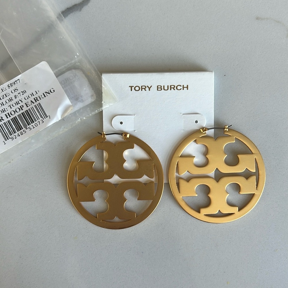 Tory Burch Miller hoop earrings